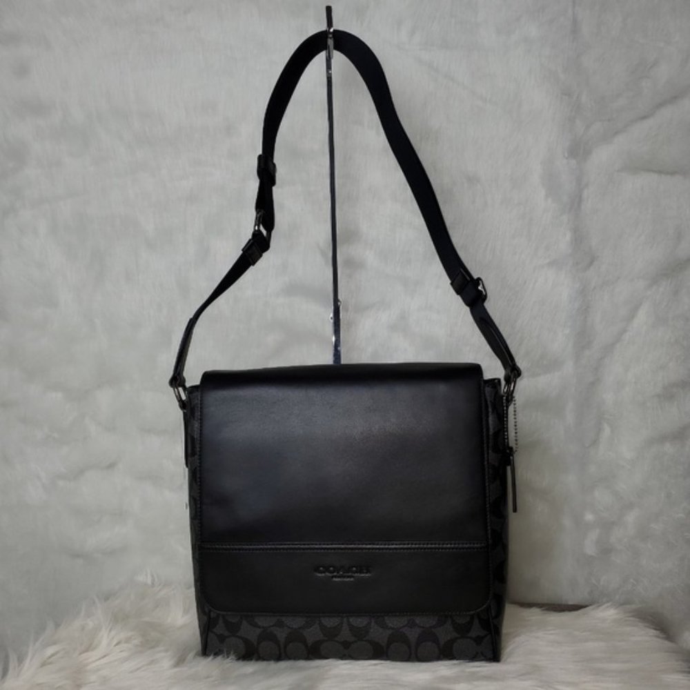 COACH HOUSTON MAP BAG IN SIGNATURE CANVAS - Picture 3 of 7